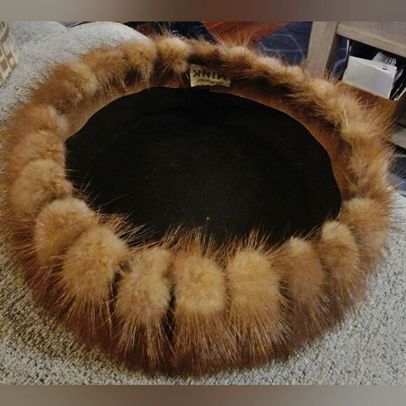 #Vintage #Chicago #Genuine #Mink #Fur Hats Set w/ Chas A Stevens Hatbox 50s-60s main image 4